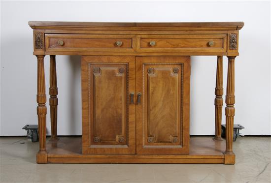 Appraisal: A Neoclassical Style Bar Cabinet Height x width x depth