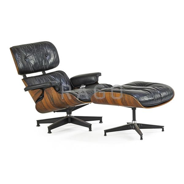 Appraisal: CHARLES AND RAY EAMES Lounge chair and ottoman Condition Report