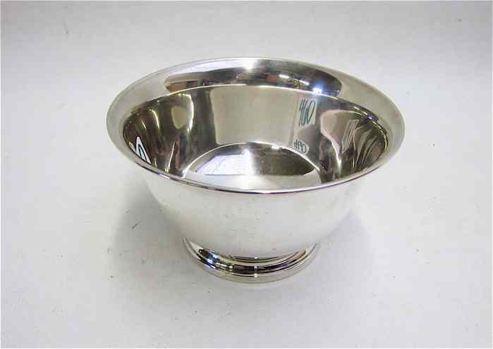 Appraisal: AMERICAN STERLING SILVER FOOTED BOWL by P S Co pattern