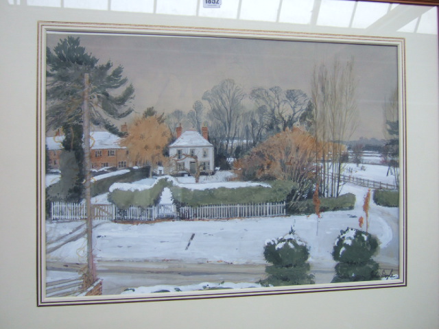 Appraisal: John Doyle b Snow at Warehorne - view from the