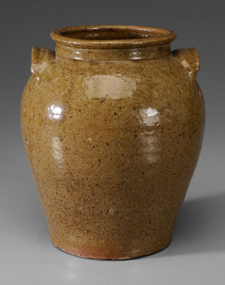 Appraisal: Edgefield Storage Jar South Carolina th century stoneware with even