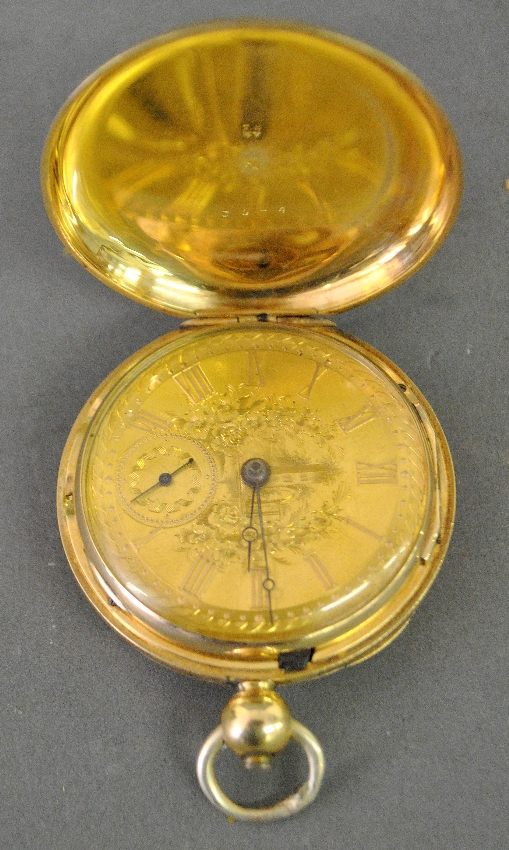 Appraisal: - Pear cased tested k gold pocket watch key wind