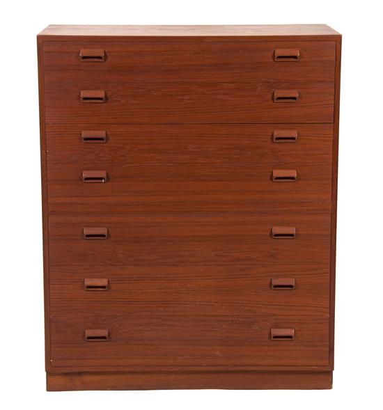 Appraisal: Sale Lot Borge Mogensen Teak Tall Dresser mid th century