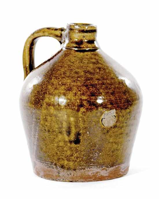 Appraisal: Southern stoneware jug attributed to Sand Mountain Alabama circa alkaline