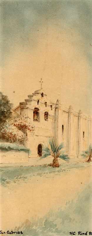 Appraisal: Henry Chapman Ford - Santa Barbara CA San Gabriel Mission