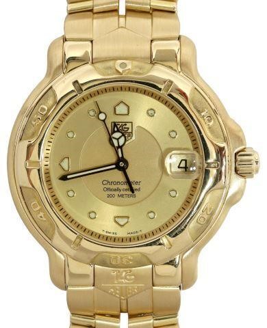 Appraisal: Gent's Tag Heuer kt yellow gold wristwatch series model no