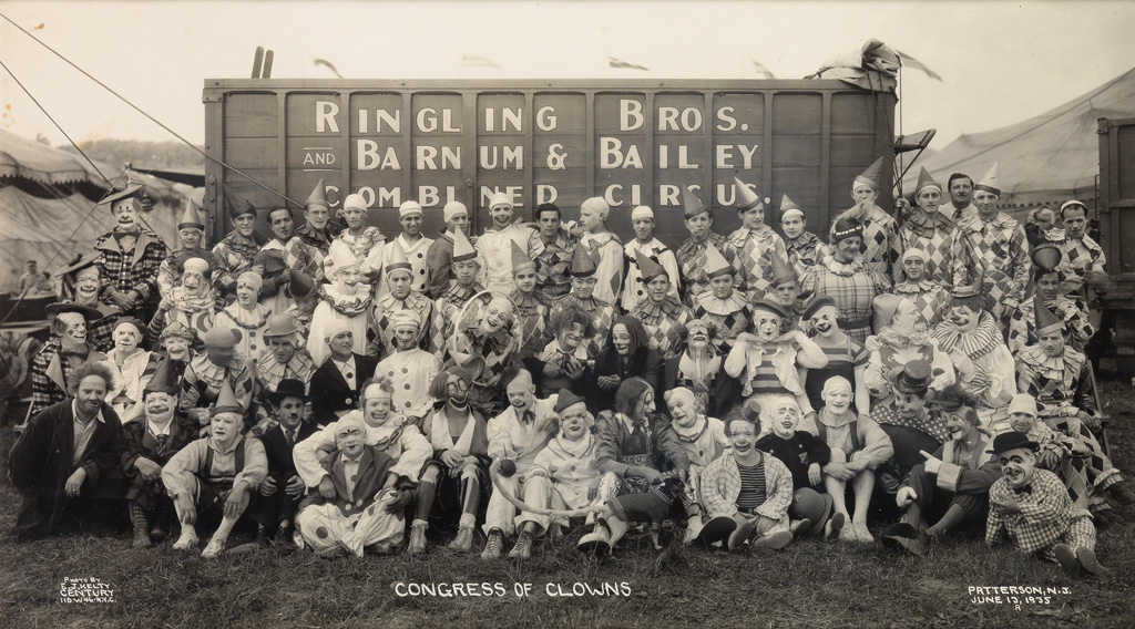 Appraisal: KELTY EDWARD J - Congress of Clowns Panoramic silver print