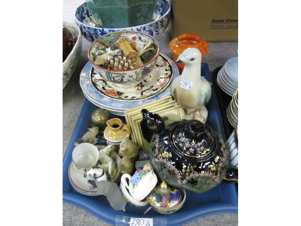 Appraisal: Tray lot of assorted ceramics to include Campsie ware