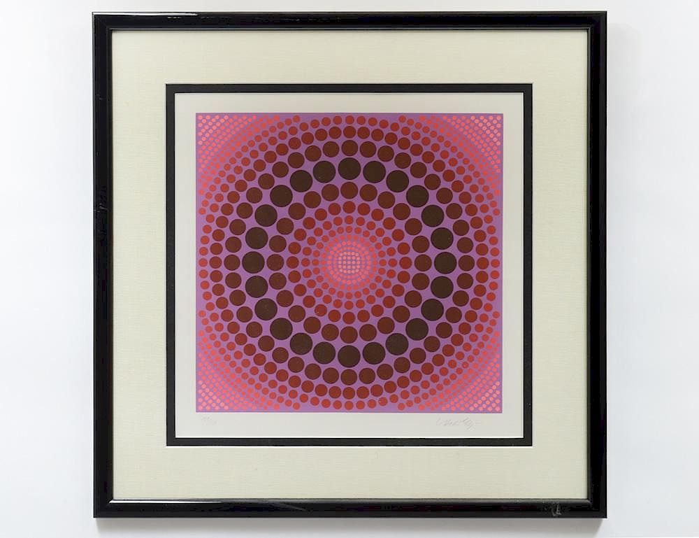 Appraisal: VICTOR VASARELY French Hungarian - Untitled Signed in pencil l