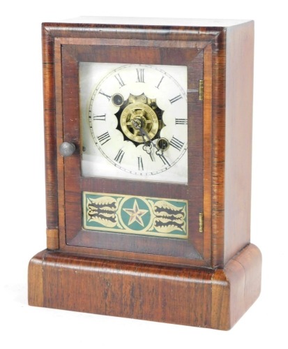 Appraisal: A thC Newhaven Clock Company American rosewood cased mantel clock