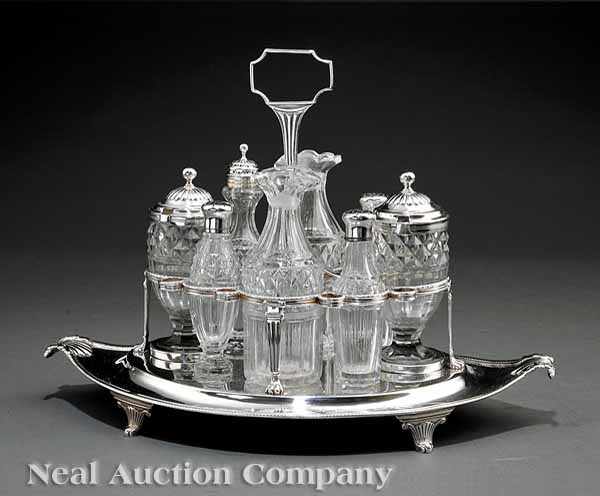 Appraisal: An English Regency Sterling Silver Cruet Stand R S Hennell