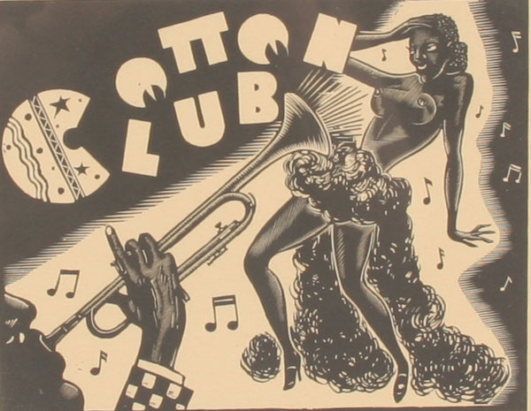 Appraisal: Wood block print Cotton Club x pencil signed titled and