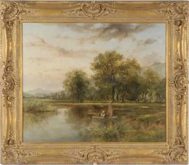 Appraisal: ATTRIBUTED TO FREDERICK WATERS WATTS OIL ON CANVAS British -