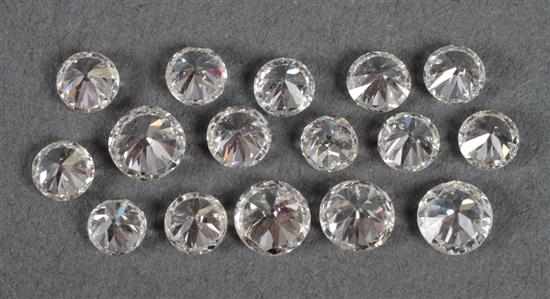 Appraisal: Group of loose diamonds approximately cts total Estimate - Any