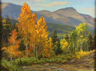 Appraisal: Painting Charles Muench Charles Muench American b Aspen Trees Sonora