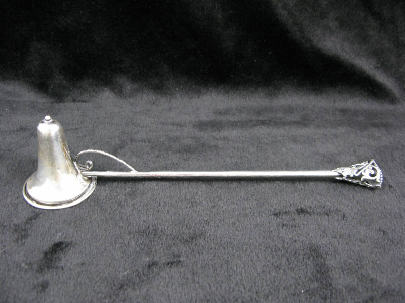 Appraisal: Sterling Silver Candle Snuffer having a watch fob terminal monogrammed