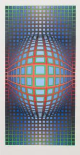 Appraisal: Victor Vasarely Hungarian Victor Vasarely Hungarian - Untitled serigraph edition