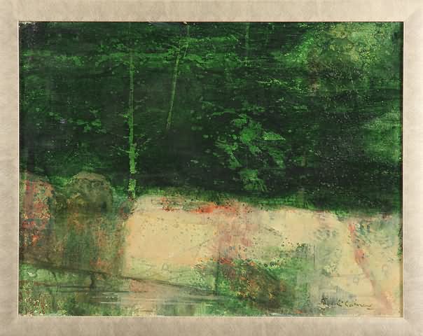 Appraisal: River Banks and Woods oil on canvas X SLR C