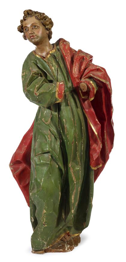 Appraisal: Continental polychrome painted figure of a saintlate th early th