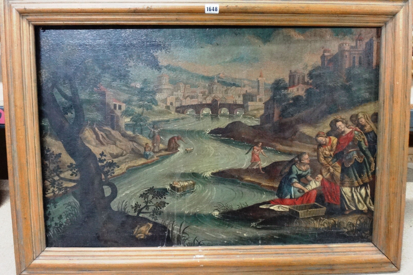 Appraisal: Italian School th th century The finding of Moses oil