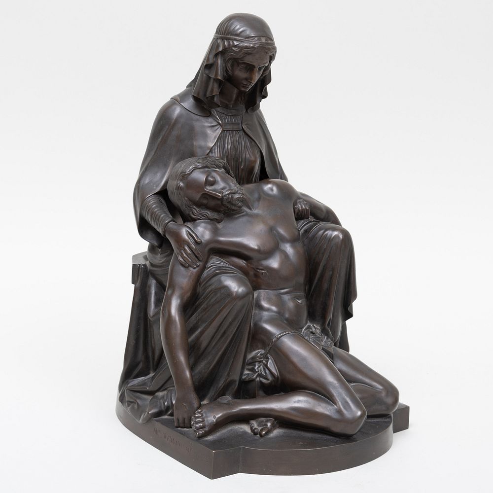 Appraisal: After James Pradier - Pieta Bronze inscribed 'J Pradier' lower