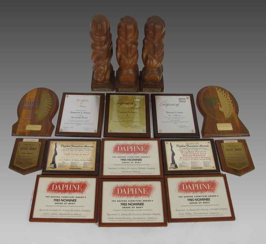 Appraisal: COLLECTION OF RAY SOBOTA AWARDS PLAQUES To include awards from