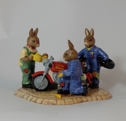 Appraisal: Royal Doulton Bunnykins Tableau figure Ready to Ride DB limited