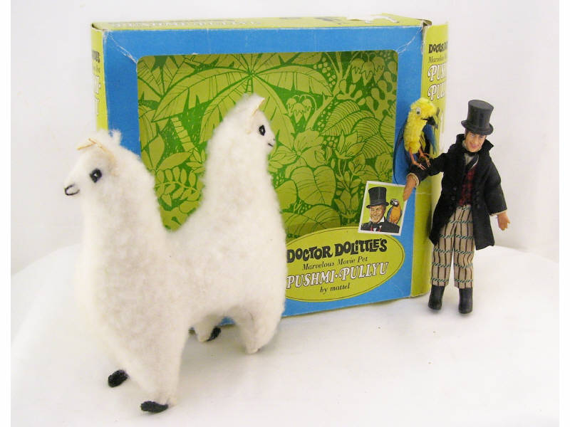 Appraisal: Dr Dolittle and Pushmi-Pullyu Dolls Includes plush pushmi-pullyu animal doll