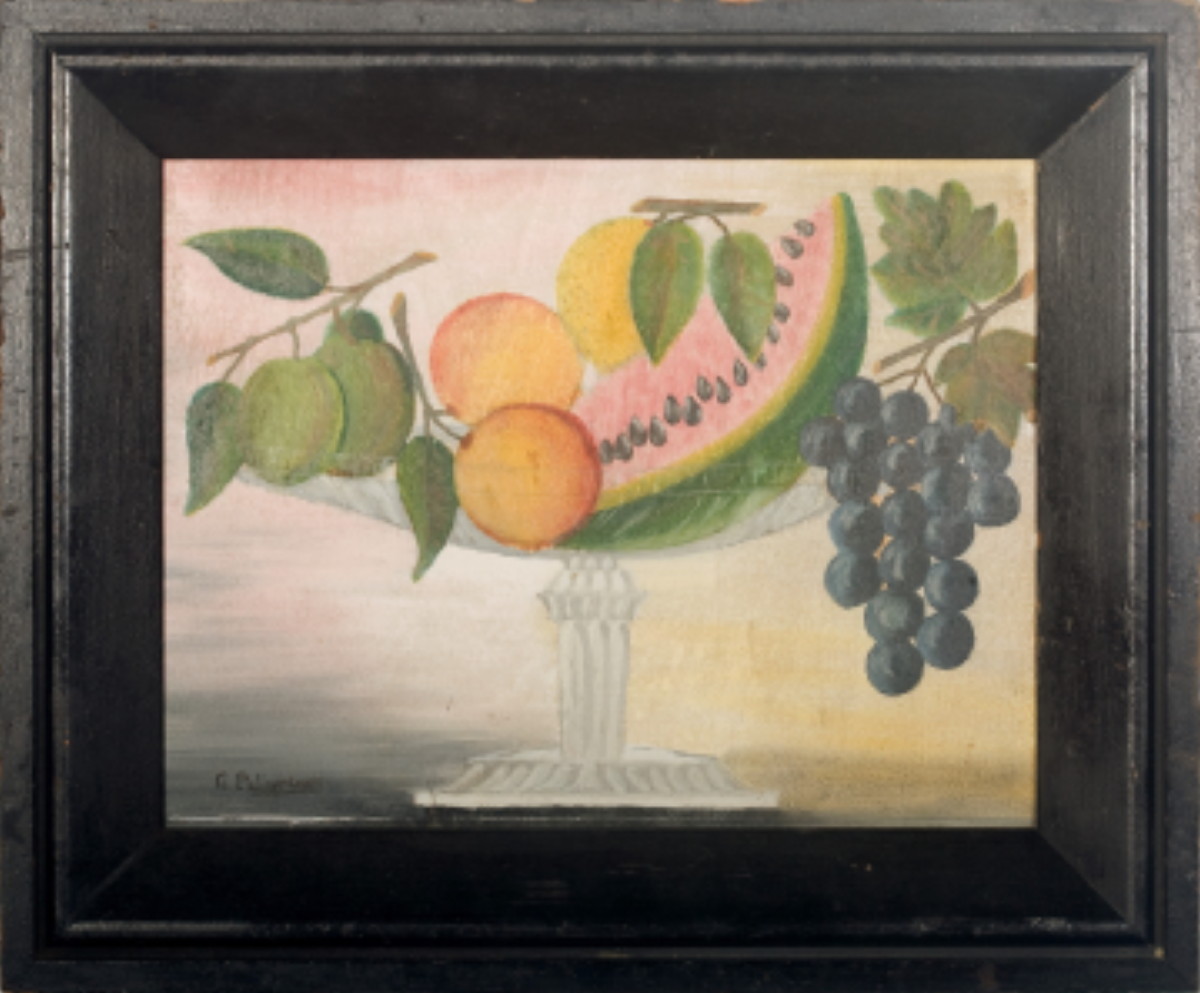 Appraisal: PAIR OF NEW YORK OR NEW ENGLAND STILL-LIFE PAINTINGS WITH