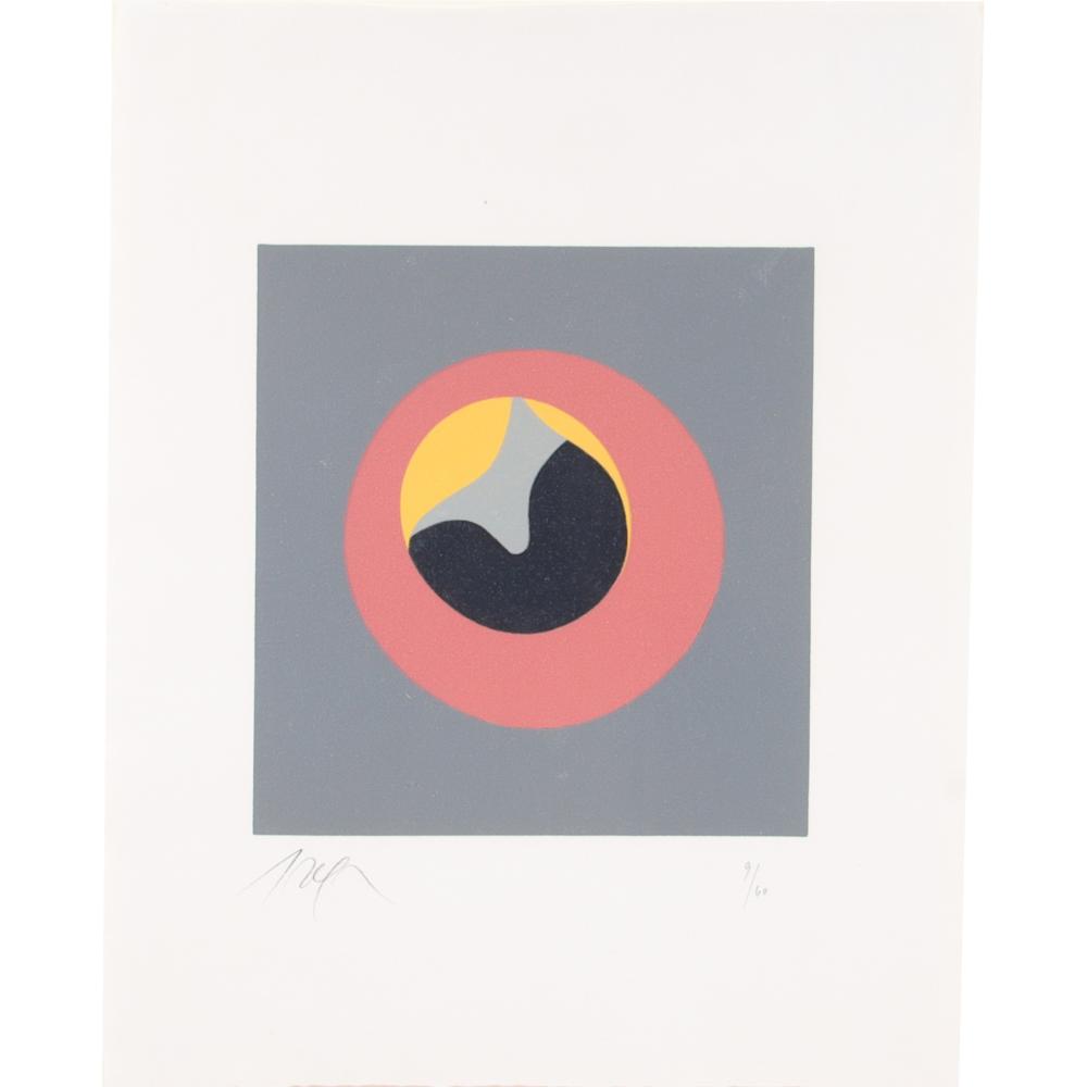 Appraisal: JEAN HANS ARP FRANCE SWITZERLAND - SOLEIL RECERCLE COLOR WOODCUT