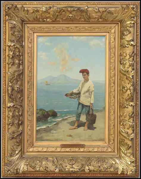 Appraisal: VITTORIO CAPESSIERO ITALIAN - AN ITALIAN FISHERBOY Oil on canvas