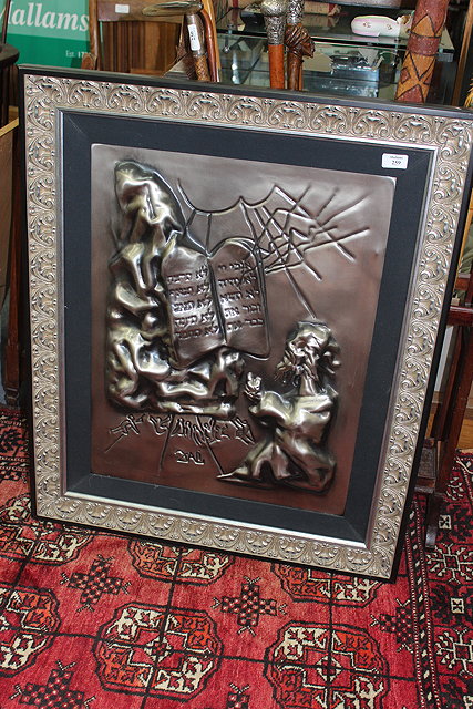 Appraisal: Salvador Dali Spanish - The Ten Commandments E silver patina