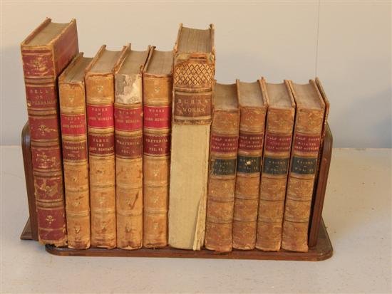 Appraisal: Ten various th century and later leather bound volumes