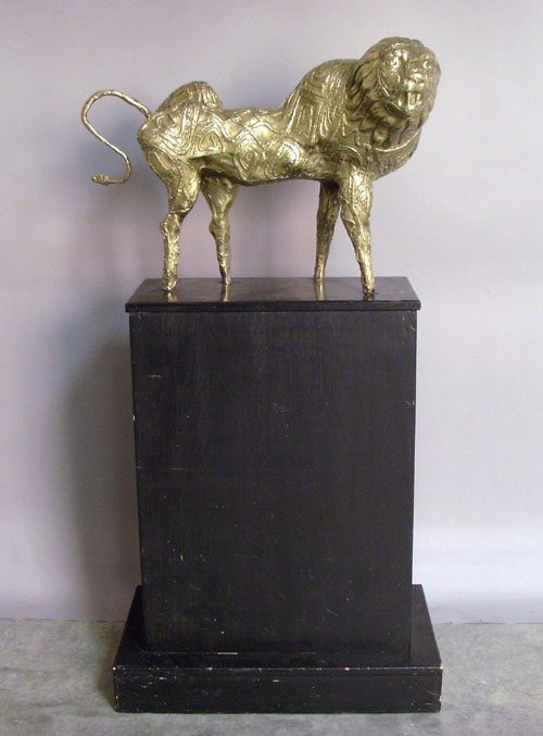 Appraisal: Bronze sculpture of a lion by Norman Annis h