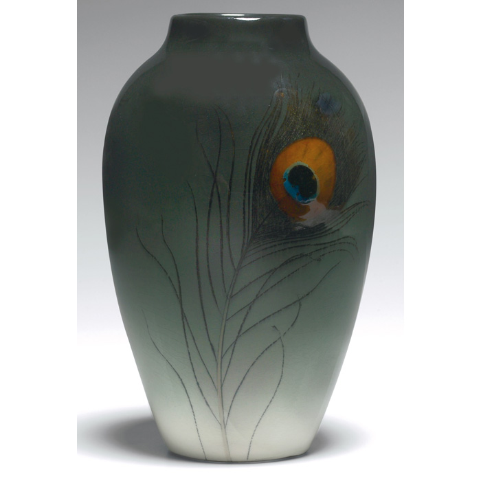 Appraisal: Important Rookwood vase large swollen form in an Iris glaze