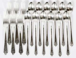 Appraisal: INTERNATIONAL STERLING DINNER FORKS INTERNATIONAL 'MINUET' STERLING DINNER FORKS ICED