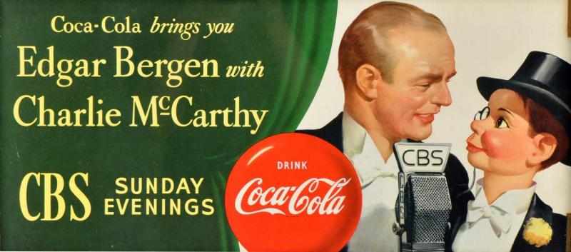 Appraisal: Paper Coca-Cola Bergen McCarthy Poster Framed under glass Still retains