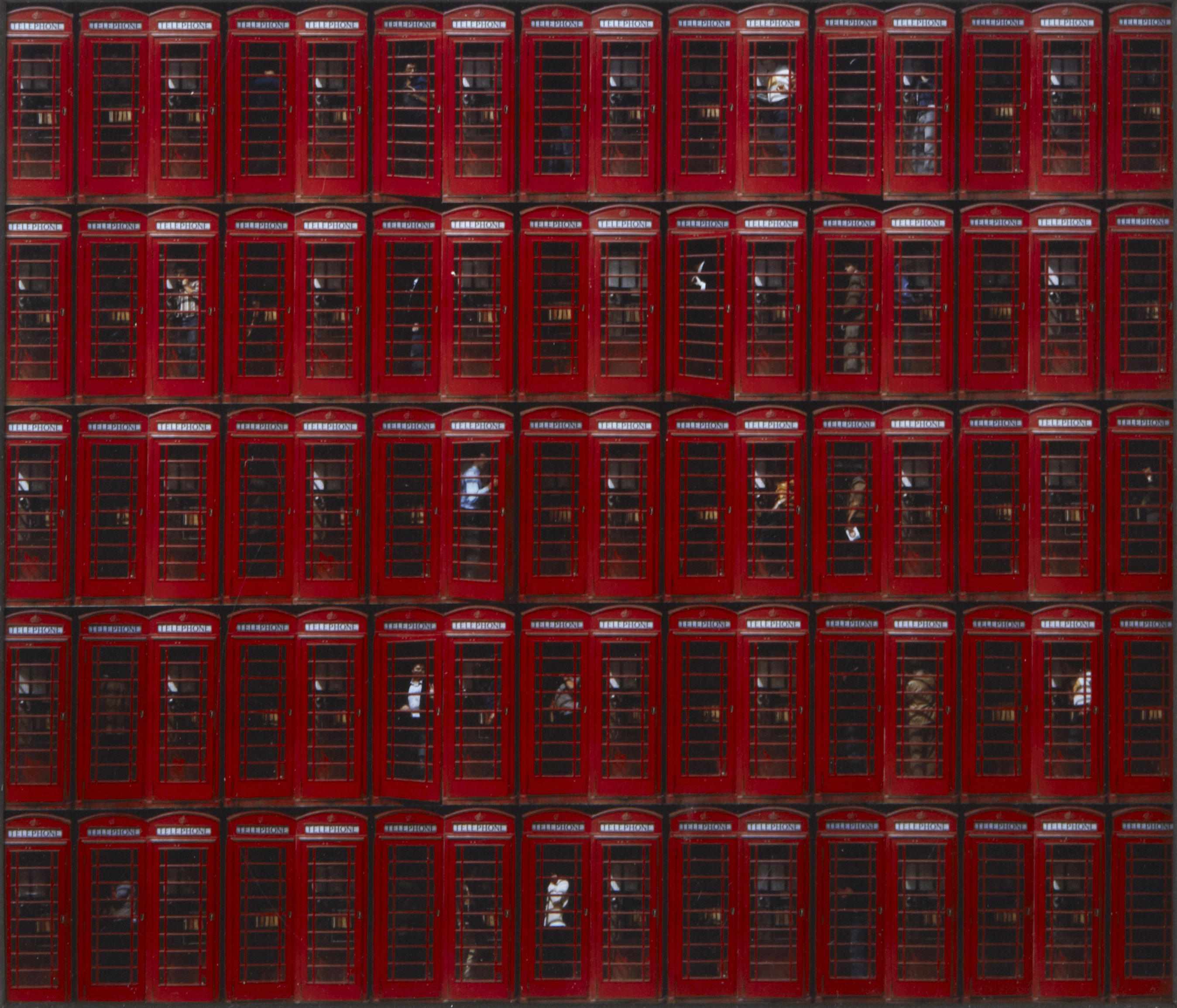 Appraisal: James Crable American born Telephone Boxes London England Cibachrome print