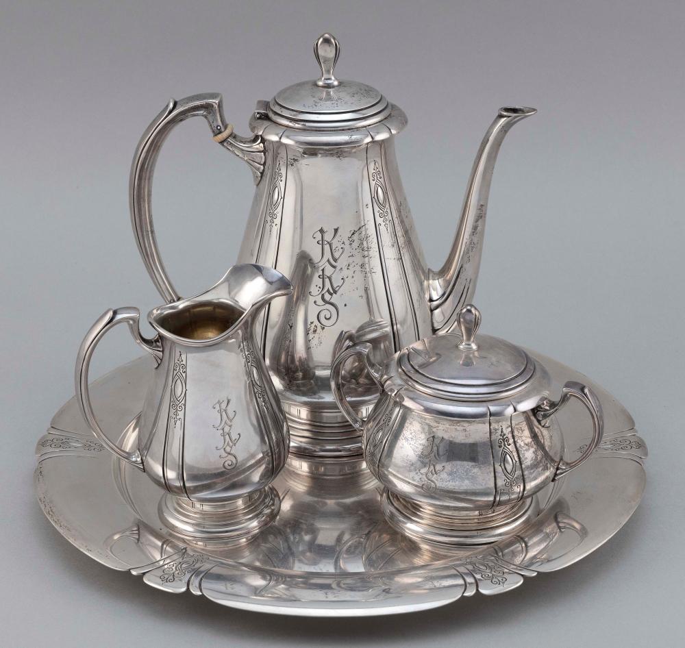 Appraisal: TOWLE LADY DIANA STERLING SILVER FOUR-PIECE TEA SERVICE APPROX TROY