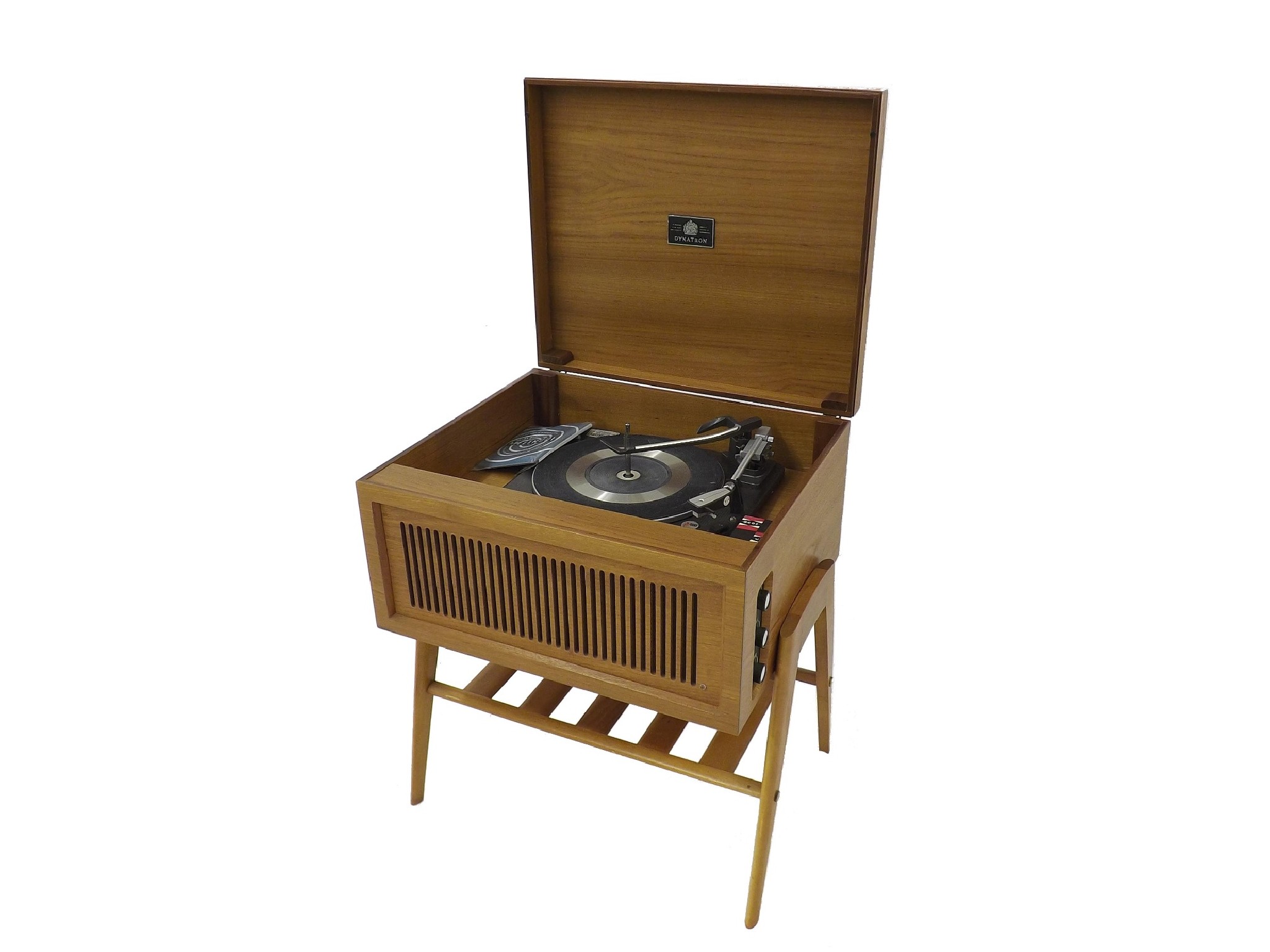 Appraisal: Garrard AT Mk turntable within a Dynatron teak case and