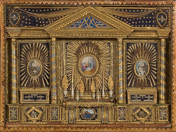 Appraisal: ITALIAN RELIQUARIES th century An ornate composition of a miniature