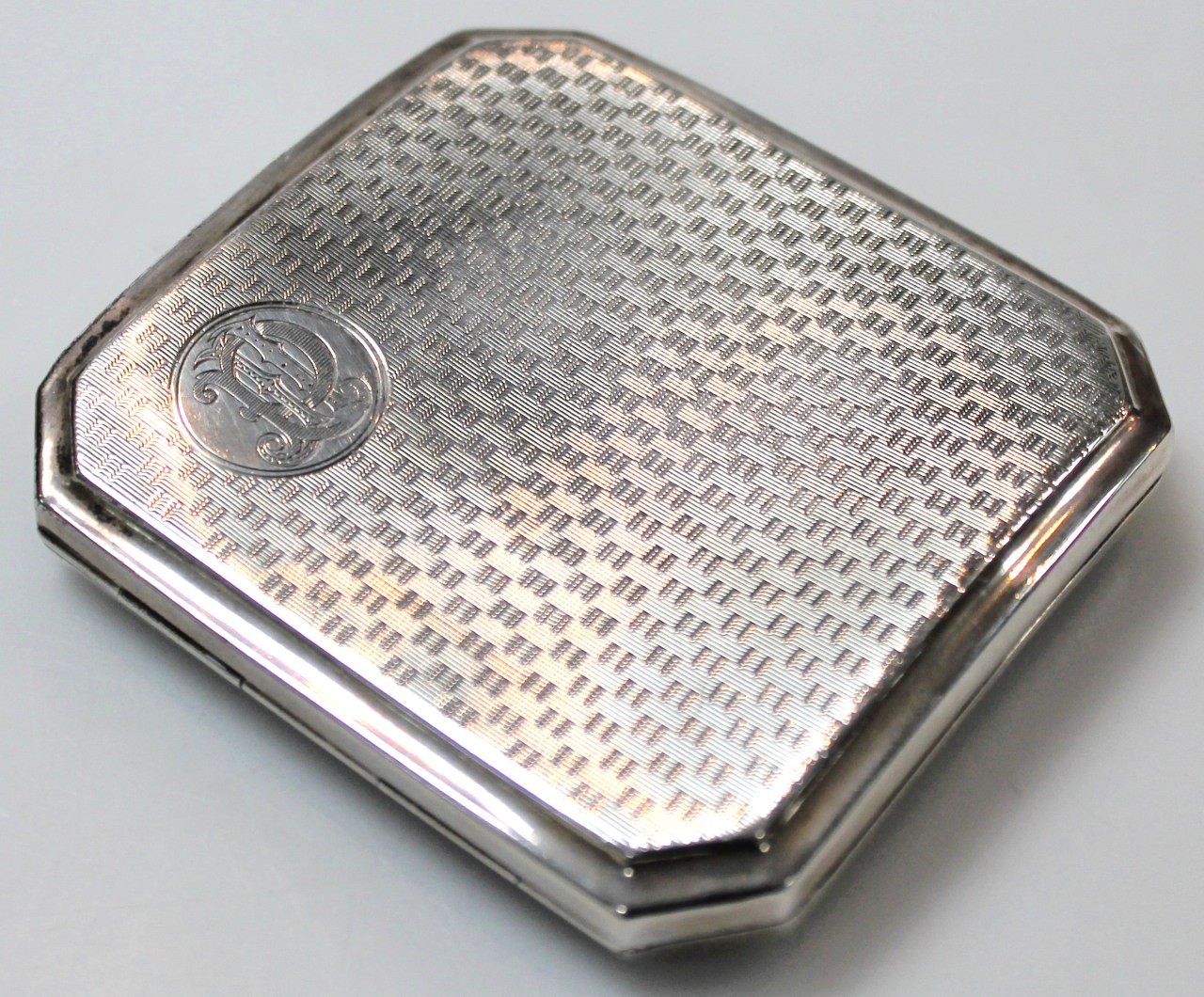 Appraisal: A George V silver cigarette case by Samuel M Levi