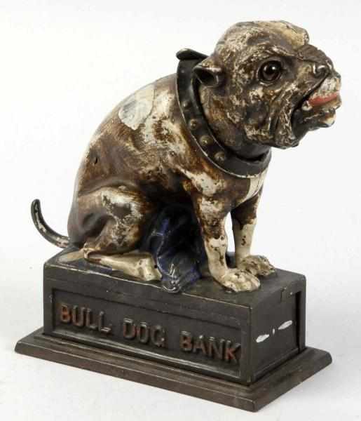 Appraisal: Cast Iron Bull Dog Mechanical Bank Description Manufactured by J