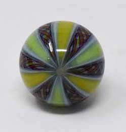 Appraisal: Signed Mark Matthews art glass marble Signed Mark Matthews art