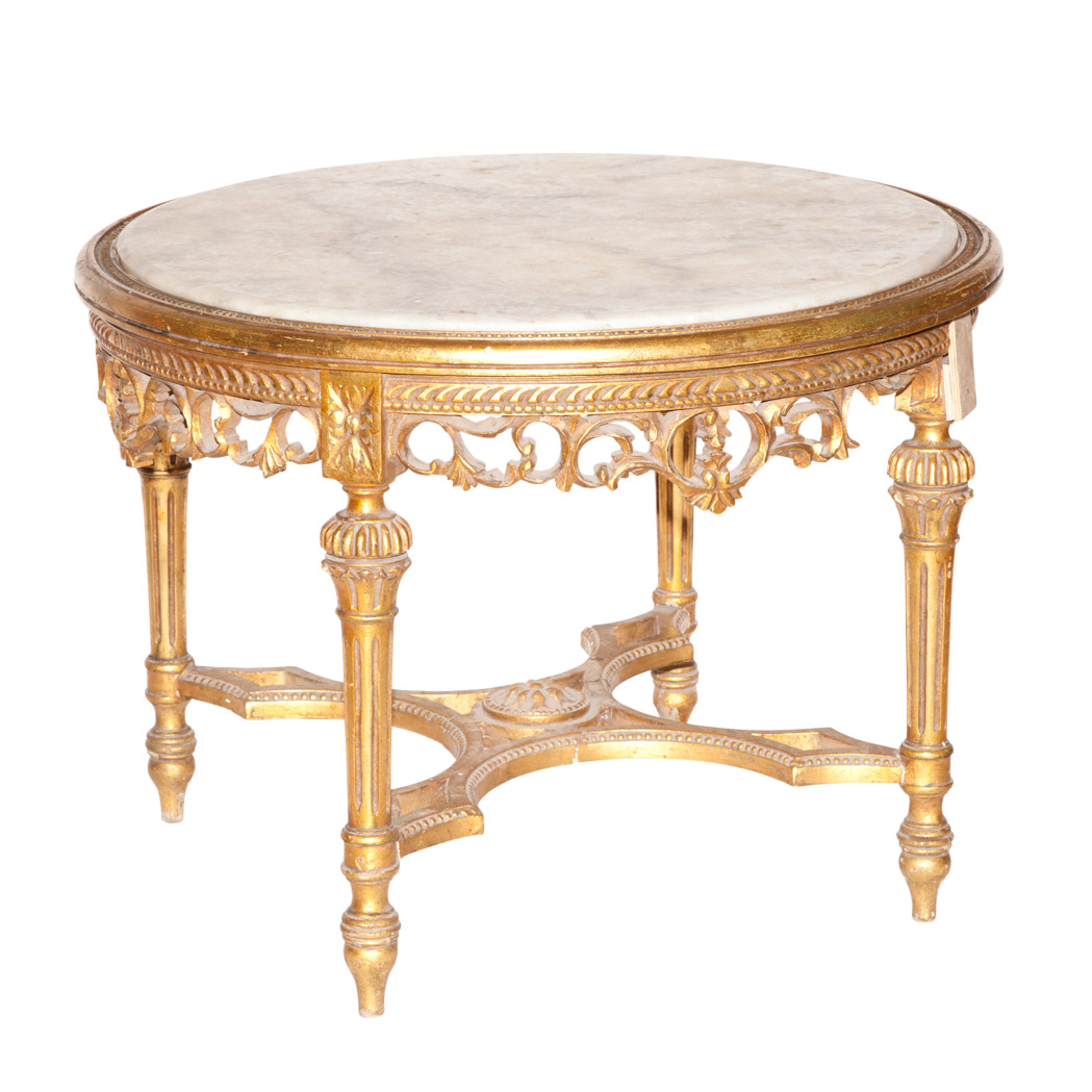 Appraisal: Neoclassical Style Giltwood Low Table Third quarter of the th