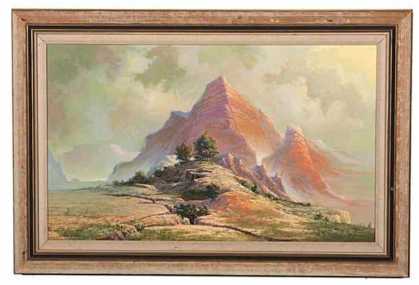 Appraisal: Southwestern Buttes by M Charles Rhinehart M Charles Rhinehart American