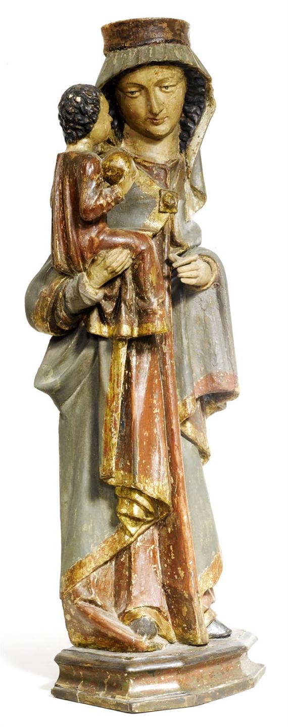 Appraisal: VIRGIN AND CHILD in southern German or Swiss gothic style