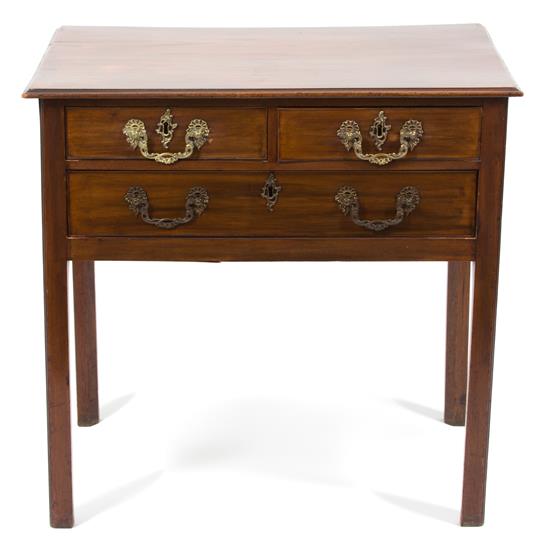 Appraisal: Sale Lot A George III Style Mahogany Low Boy th