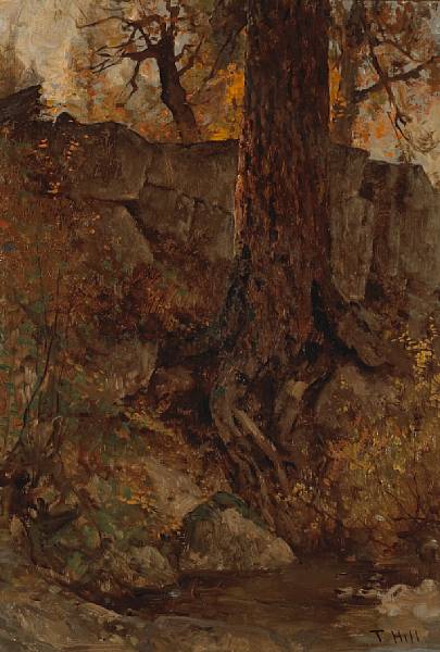 Appraisal: Attributed to Thomas Hill American - Old Tree Near a