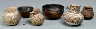 Appraisal: Native American Pottery Items incl Anasazi Native American Pre-historic pottery